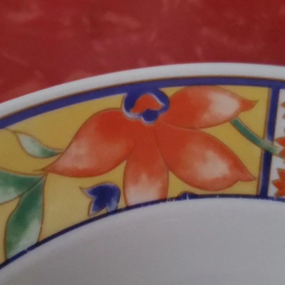 Lynns Stoneware Savanna Rim Cereal Soup Bowl 8.75